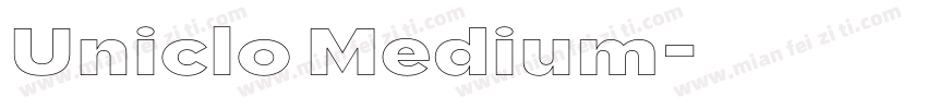 Uniclo Medium字体转换
